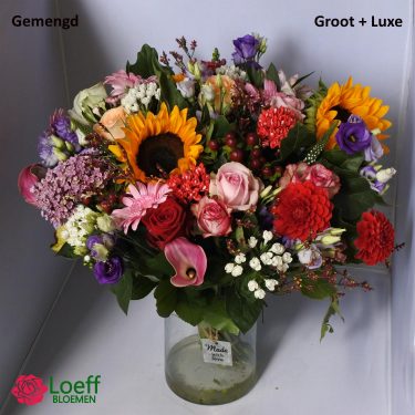 Boeket Gemengd - Groot + Luxe