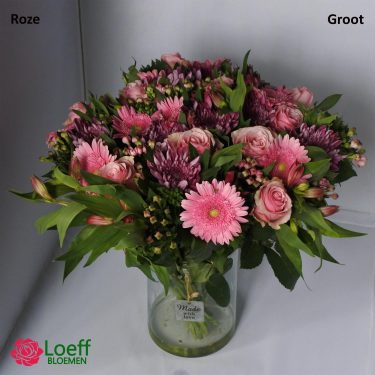 Boeket Roze - Groot