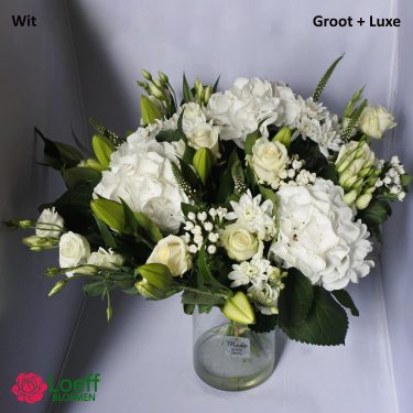 Boeket Wit - Groot + Luxe